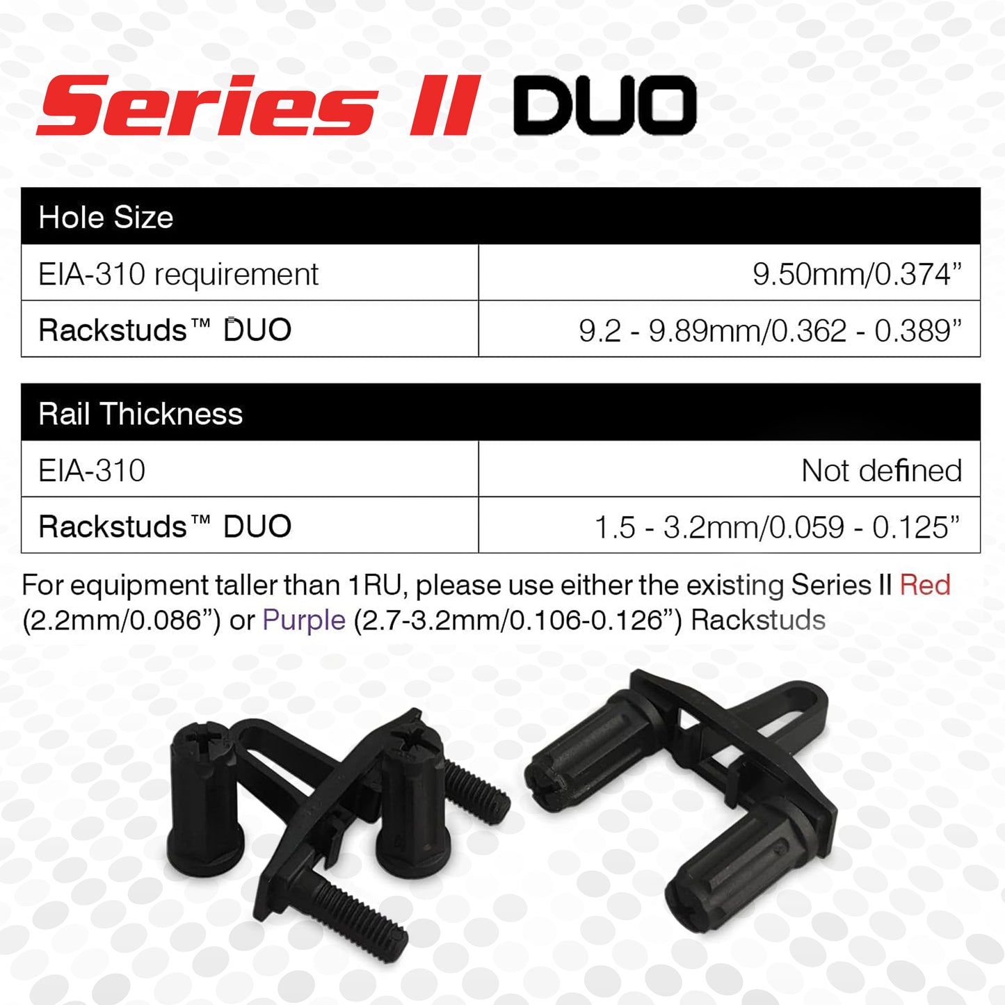 Rackstuds Series II DUO