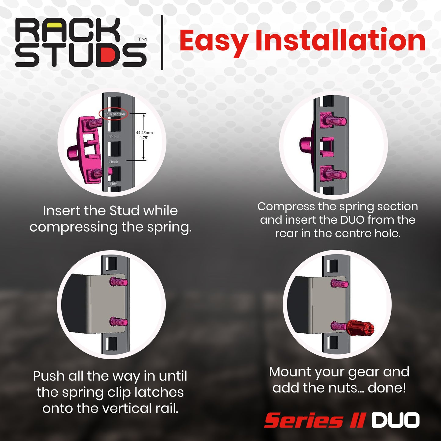 Rackstuds Series II DUO